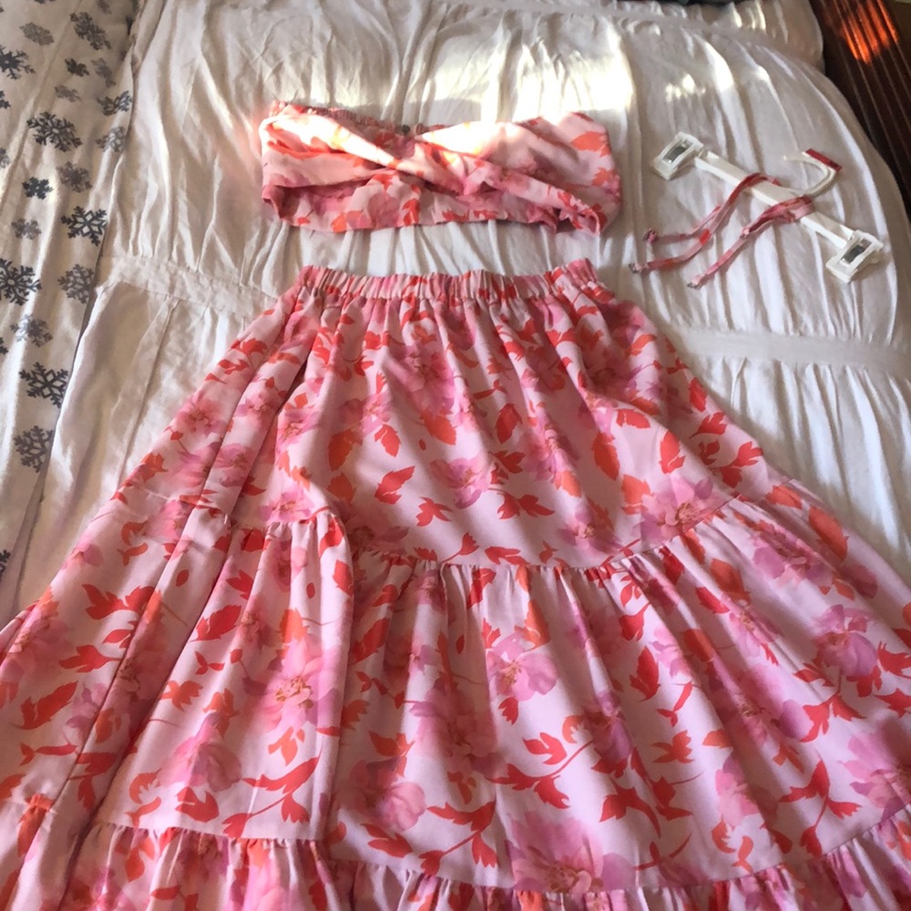 Hello Molly Two Piece Maxi Skirt and top